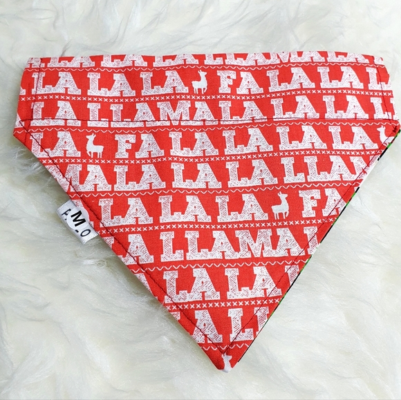 🐶 5 for $15 * Pablo Christmas Lama Fa la la Dog Bandana - Picture 3 of 5
